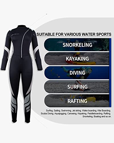 Image of Seaskin Wetsuits for Men Women 3mm Front Zip Full Wetsuit