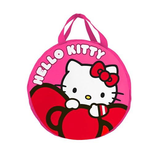 Hello Kitty Sac de Rangement, Organisateur Rond avec Poignées, Rangement de Jouets pour Filles, Panier à Vêtements Extra Large, Décoration de Chambre...