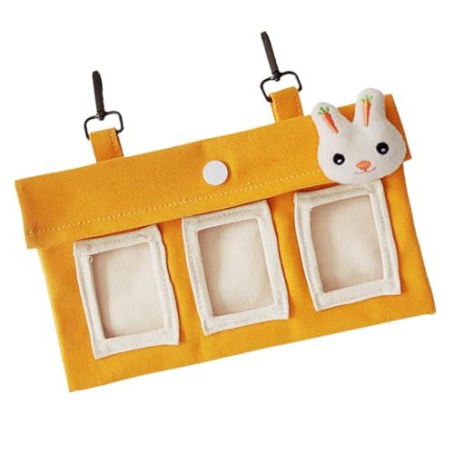 Alimentador de heno para conejos, bolsa de alimentación de animales pequeños, bolsa de heno grande para hámster, conejo, chinchilla y cobaya