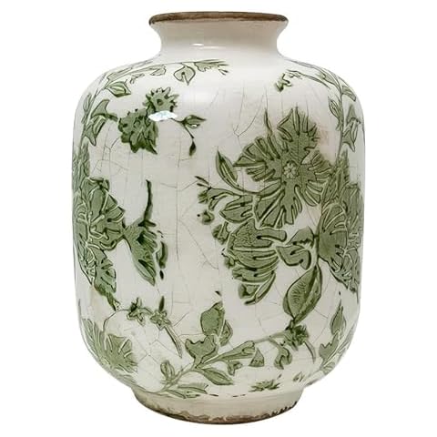 SYDDOL Hand Painted Floral Ceramic Vase Cover