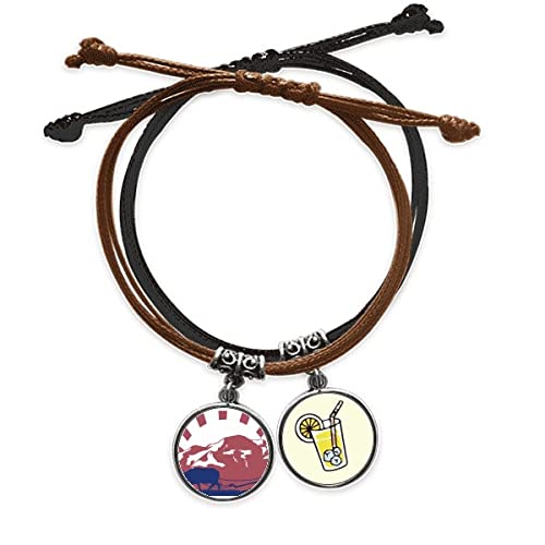 Chaîne main culture des douanes thaïlandaises bracelet été en cuir tressé