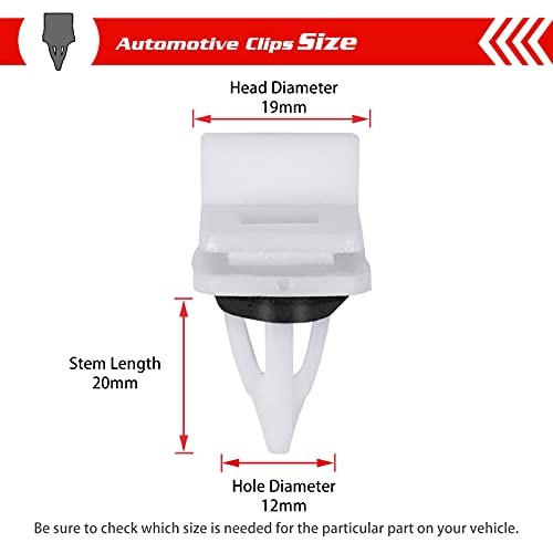 Image of OTUAYAUTO 30PCS Rocker Panel Moulding Clips - Replacement for Honda Accord 90-07, Civic 92-00, Element 03-11, Acura TL 95-08 91513-SM4-000 91513SM4000