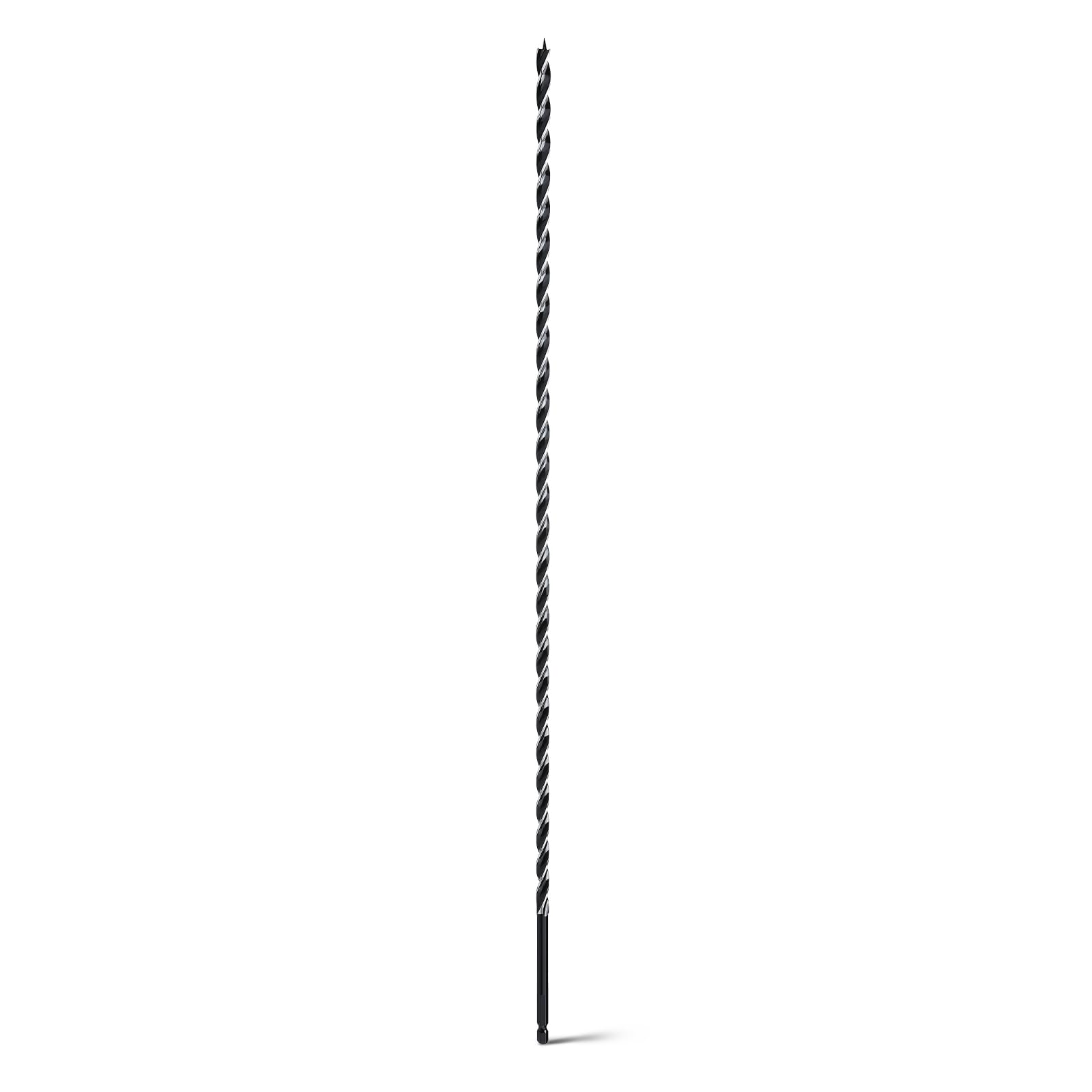 1/2"x 12" Auger Drill Bit for Wood,Hex Shank Tri Flute Wood Drill Bit for Soft and Hard Wood,Plastic,Drywall and Composite Materials — view 11