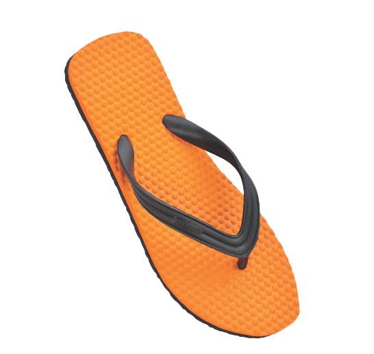 Hawalker Prime Mens Flip Flops Made with 100% Natural & Durable Rubber for All Weather | Comfortable Hawai Chappals | Regular Wear Slippers (Orange) (B00L7HTWX6) Amazon Price History, Amazon Price Tracker