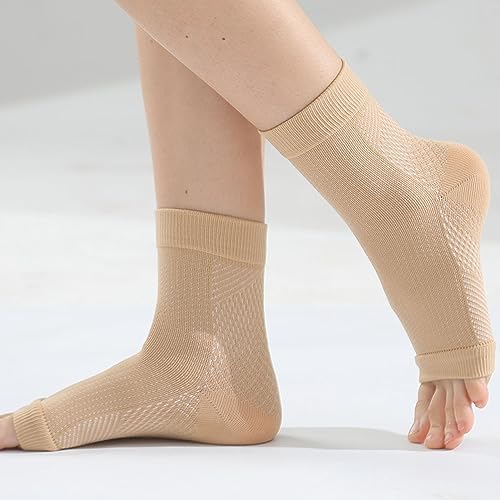 Men Socks Super Soft Compression Socks for Fitness Running Moisture-wicking Breathable Unisex Design 1 Pair Unisex Socks Skin S3