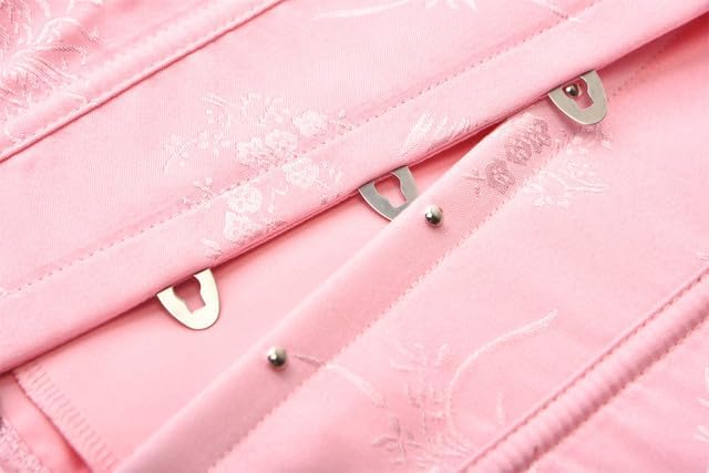 Moonight Corsets for Women Renaissance Floral Lace up Boned Overbust Corset Bustier Shapewear - Image 4