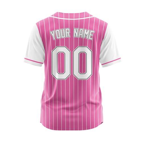 Custom Stripe Baseball Jersey - Personalized Softball Shirts Printed/Stitched Name Number for Men Women Youth miniatura 3