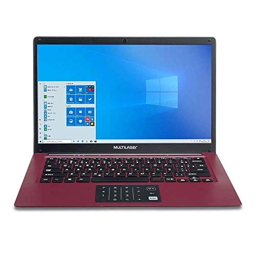 Notebook Multilaser Legacy Cloud 14 Pol. 2GB 32GB W10 Vermelho - PC133