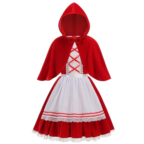 Disfraz completo de Caperucita Roja para niñas miniatura 1