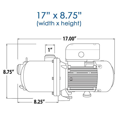 Puri Tech Uniboost Booster Pump Multistage, Fan-cooled, Energy Efficient for Pressure-side Pool Cleaners 1.5 THP, 115/230, 60hz