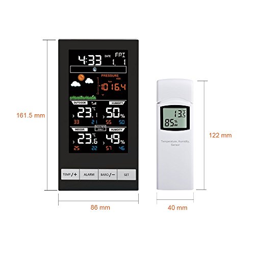 image for ECOWITT Digital Wireless Colour Weather Station Indoor Outdoor Tempera