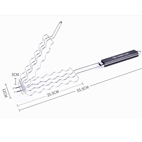 Cesto para grelhar salsichas de churrasco da Homozy para 6 cachorros-quentes, metal