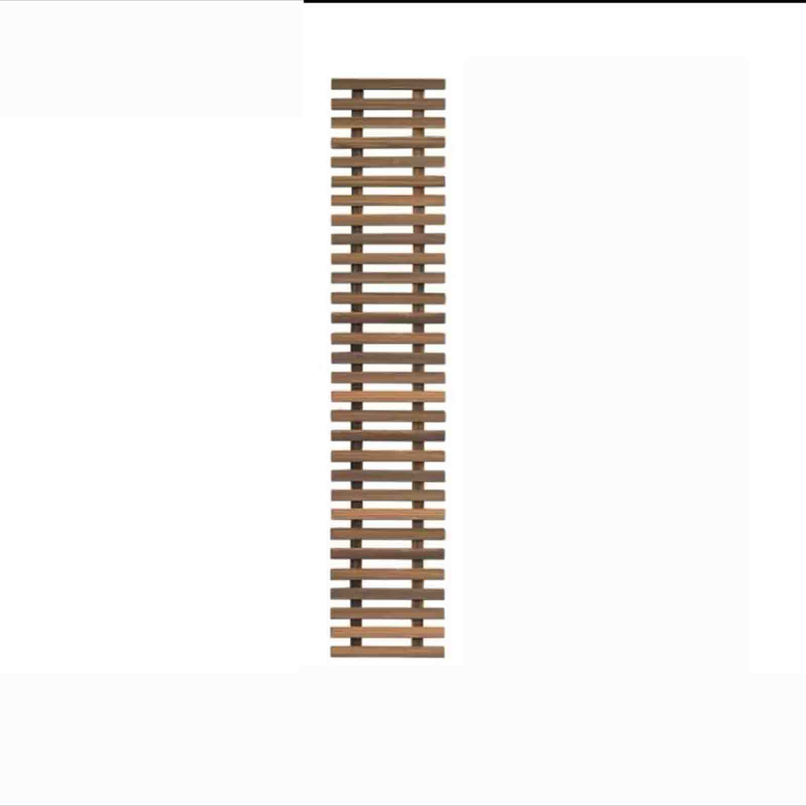 Generisch Wiszący regał na kwiaty z drewna, dekoracja ścienna, pionowy regał na rośliny, ściana ogrodowa, rustykalna wisząca donica z drewna (150 x 30 cm)
