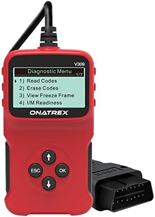 ONATREX OBD2 Scanner Code Reader Fault Code Reader Scanner CAN Diagnostic Scan Tool for All OBD II Cars