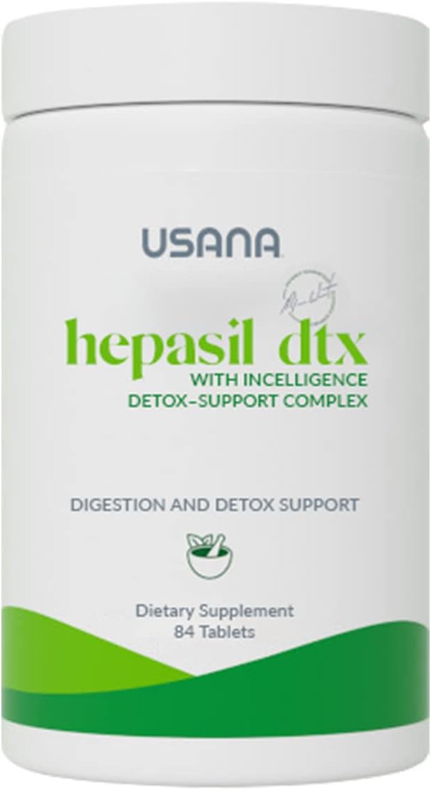 Usana Hepasil DTX With New InCelligence Technology - Liver Detoxification Supplement, 84 count