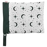 WATIIFUFU Windeltasche mit Doppelreißverschluss 30X40cm Aufbewahrungstasche für Babywindeln Hängeaufbewahrung für Kinderwagen Wiederverwendbar für Reisen und Strand