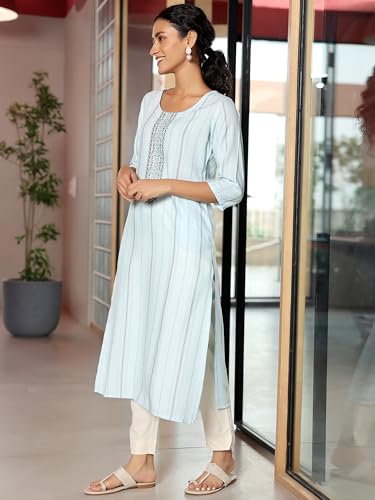 Image of Gerua by Libas Yoke Design Viscose Straight Kurta Suit