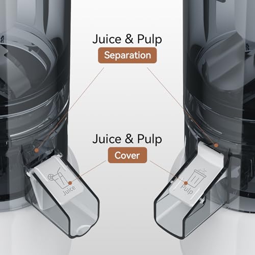 KITCHTREE Masticating Juicer Attachment for KitchenAid Stand Mixer, 4.2\" Large Feed Chute Fit Whole Vegetables & Fruits, Slow Cold Press Juicing, Includes 2 * 28oz capacity cups and blade replacement - Thumbnail 5
