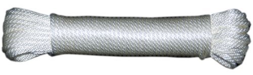 T.W . Evans Cordage 44-080 1/4-Inch Solid Braid Nylon Rope 100-Feet Hank by T.W . Evans Cordage Co.