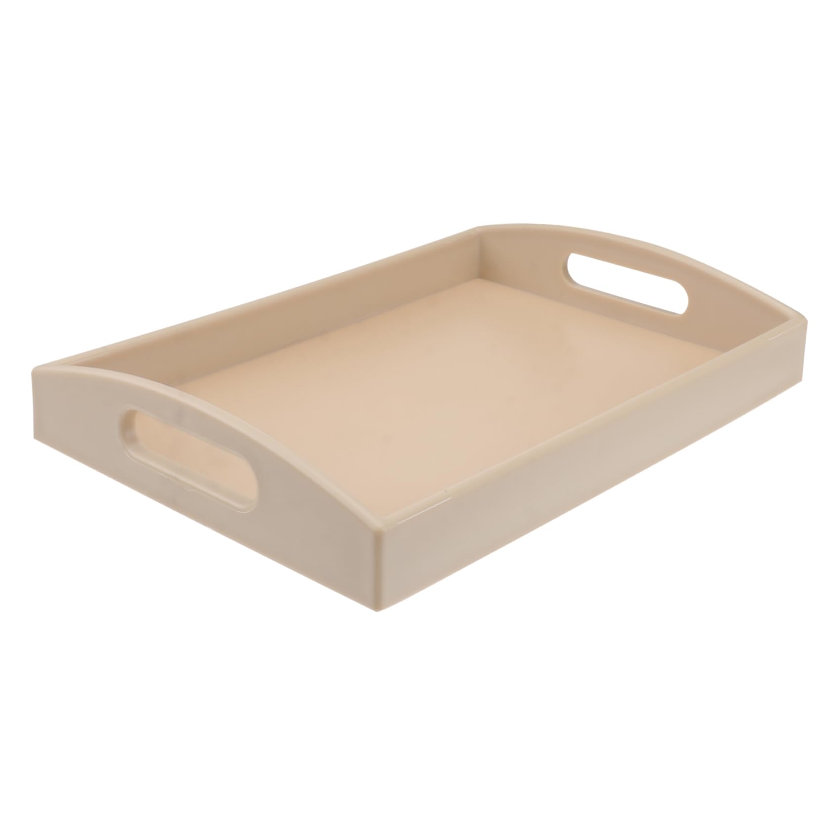 CHILDWEET Dresser Tray Handles White Large Serving Tray Abs Material Beauty Salon Accessory