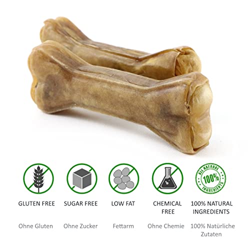 DOGBOSS 100% Natur Kauknochen 100% Pferdehaut (5er 100% Pferdehaut in 12 cm)