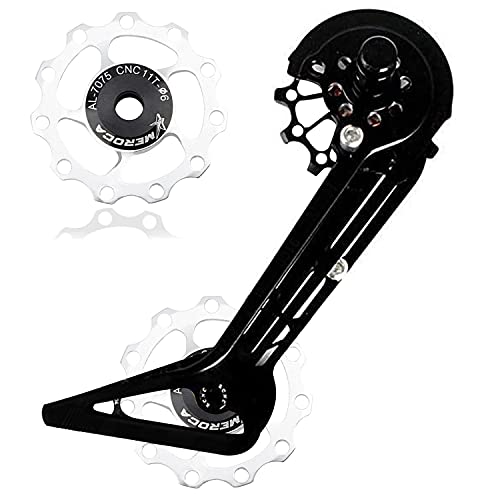 2Pcs Bicycle Rear Derailleur, Derailleurs, Jockey Wheel Bike Guide Roller Pulley, Ceramic Bearings, Bicycle Derailleur Accessories 11T (White) #TOP2