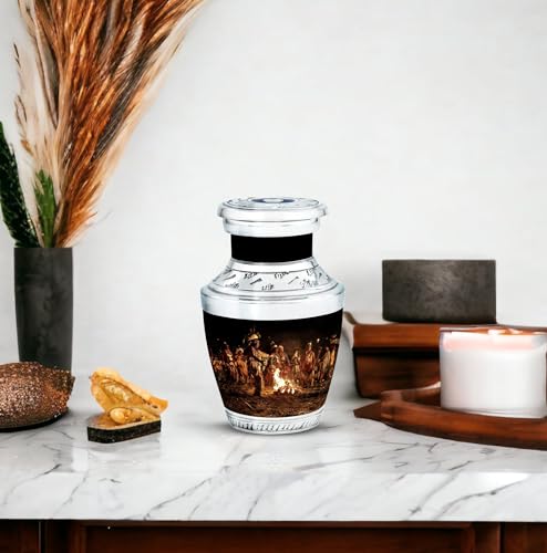 Image of Native American Urns for Human Ashes - Keepsake Urns for Human Ashes - Urn for Dad - Urns for Ashes Adult Male - Urn for Dad (3 inch Pack of 4)
