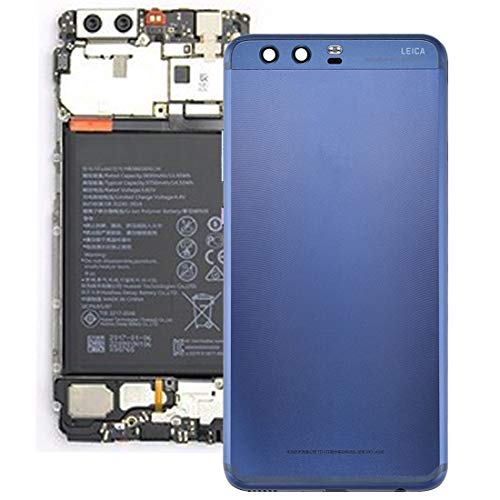Cache arrière pour Huawei P10 Plus réparer vitre brisée coque bleue