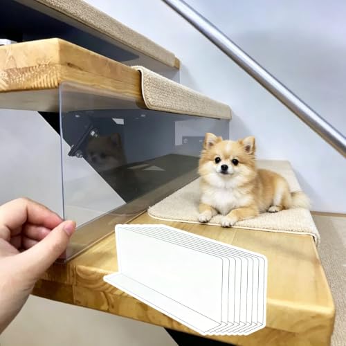 ���ԃK�[�h 8�p�b�N ����PET �K�i�����ԃu���b�J�[�A�K�i�K�[�h�ƃ\�t�@���o���A�A�Ƌ�p��������u���b�J�[�A�����Ԃ̊ߋ�A�ق���ƃS�~���u���b�N(LxH 80x28 cm (32x11 in))