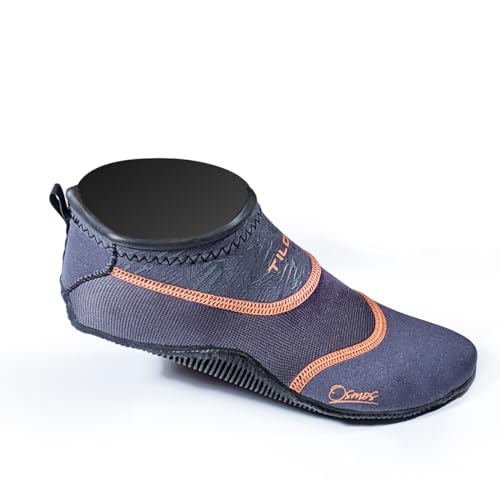 Tilos Osmos Minimalist Water Shoes - Barefoot Feel, UV Protection, Non-Slip Sole for Surfing, Paddle Boarding, Beach Sports (Gray, 3XL - Size 14 or Larger)