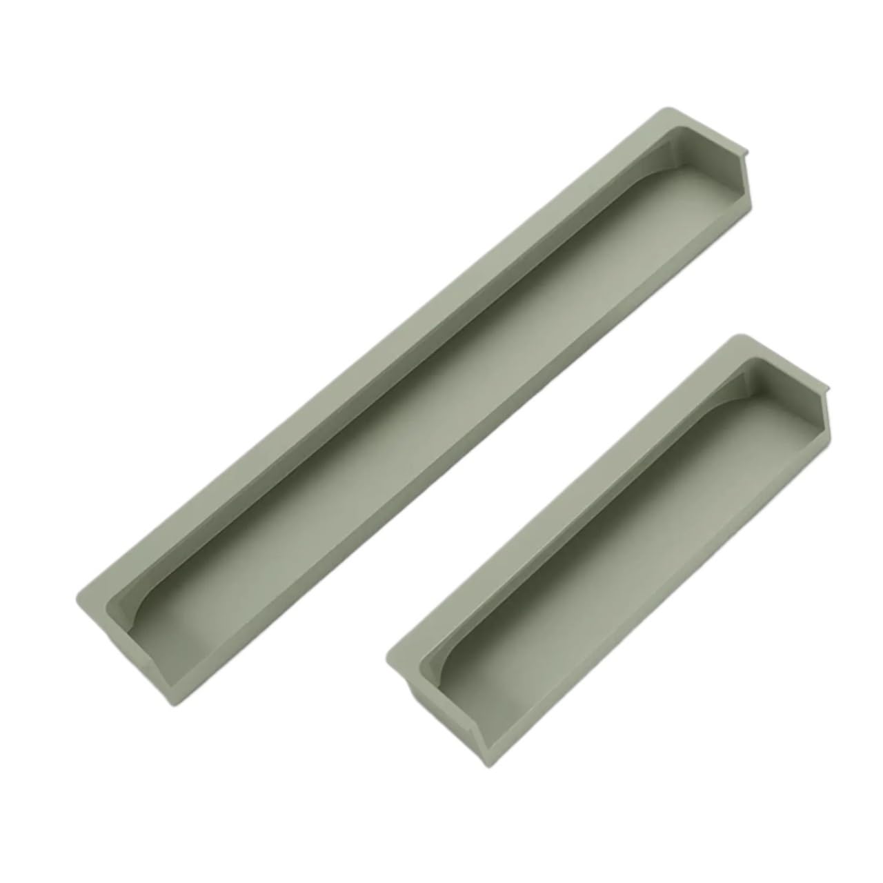 EKalgretrA Recessed Sliding Handles Embedded Hidden Concealed Handles for Cabinets and Drawers Modern Wardrobe Pulls Aluminum Alloy Invisible(Moran Green,120mm Length)