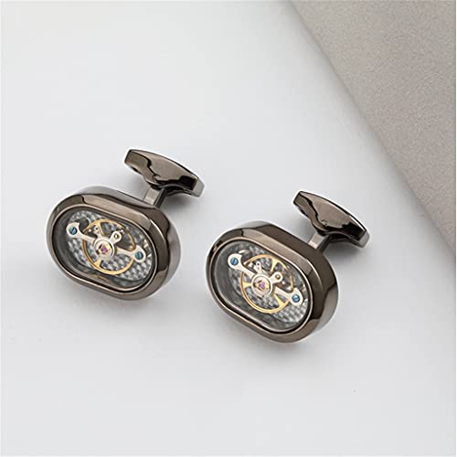 Fashion Movement Tourbillon Cufflinks for Mens Mechanical Watch Steampunk Gear Cuff Links (Color : Gold, Size : As Shown) steampunk buy now online Fashion Movement Tourbillon Cufflinks for Mens Mechanical Watch Steampunk Gear Cuff Links (Color : Gold, Size : As Shown) steampunk buy now online