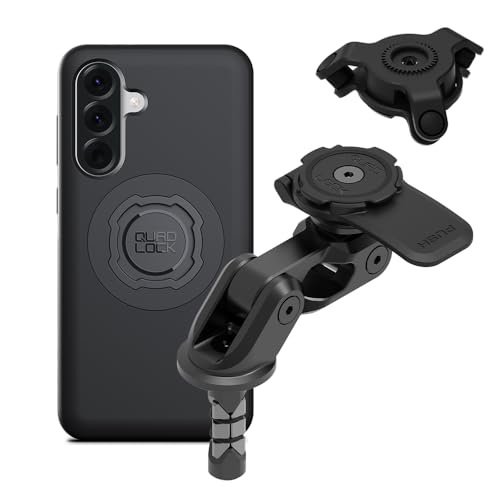 Image of Quad Lock Motorcycle Fork Stem Mount PRO Kit with Vibration Dampener and MAG Phone Case for Galaxy A56