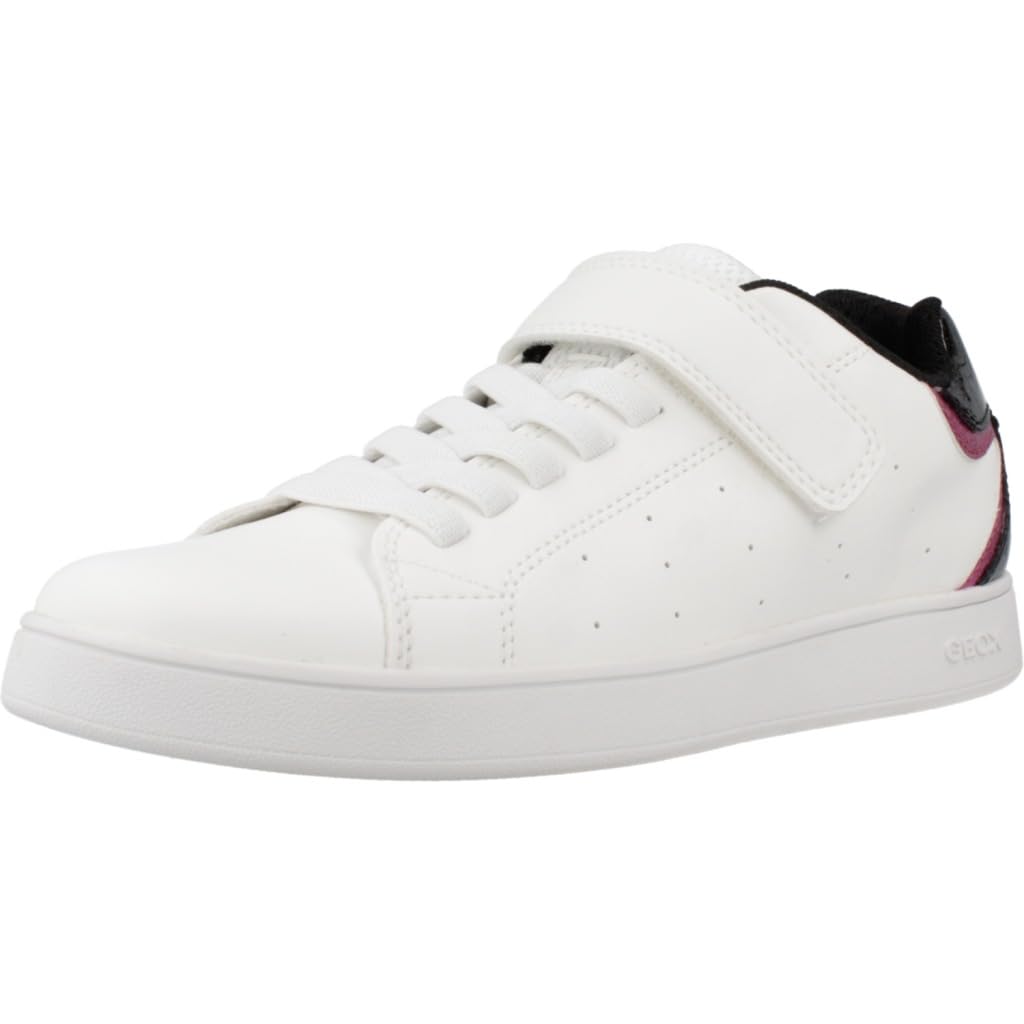 Geox J ECLYPER Girl A Sneaker, White, 3.5 UK