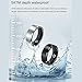 Zopsc Smart Ring Health Tracker, Stylish Fitness Ring Health Tracker for Men Women, 50M Smart Health Rings with Bluetooth 5.1 for Sports Sleep (#8)