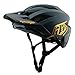 Troy Lee Designs Youth Flowline Helmet MIPS for Mountain Bicycle MTB, Point Gray / Gold, Youth OSFA