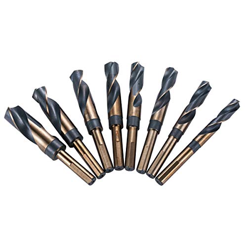 KATSU Reduced Shank HSS Drill Bits Set 8Pcs, 14-25mm Metric High Speed Steel Twist Drill Bits 1/2" Shank for Wood Metal Steel in Aluminum Case 12697005 6 KATSU Reduced Shank HSS Drill Bits Set 8Pcs, 14-25mm Metric High Speed Steel Twist Drill Bits 1/2" Shank for Wood Metal Steel in Aluminum Case 12697005 - Image 6