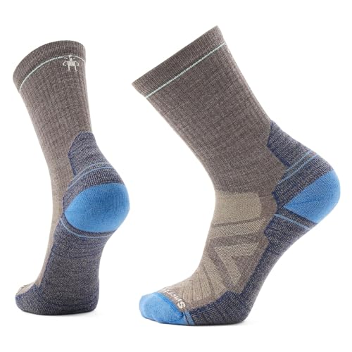 Smartwool Meia masculina com almofada leve para caminhada, Azul taupe-laguna, G