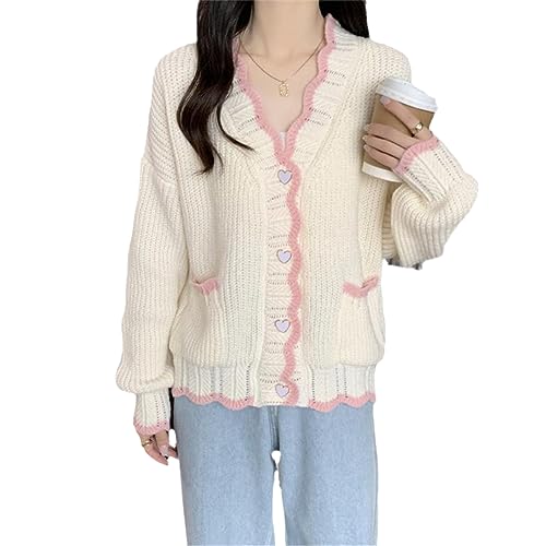 Womens Kawaii Rabbit Knit Sweater Cute Cardigan Aesthetic for Teen Girls Cosplay Y2k Anime Japanese JK School Uniform Jacket3
