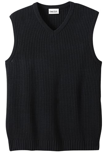 KingSize Men's Big & Tall Shaker Knit V-Neck Sweater Vest