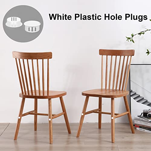 Image of Tnisesm 190Pcs 9 Sizes Nylon Plastic Hole Plugs 1 /5 inch 1 /4 inch 5 /16 inch 3 /8 inch 1 /2 inch 5 /8 inch 3 /4 inch 7 /8 inch 1 inchRound Drill Hole, Flush Type Panel Knockout Locking Plugs,Screw Covers for Furniture Cabinet Insert End Caps
