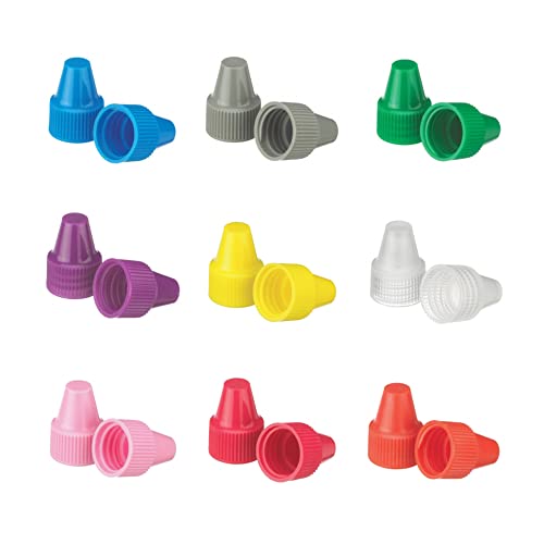 Wheaton W242540-A White Polyethylene Dropping Bottle Cap for 13mm Tip and 6mL Dropping Bottles, 13-425 Size (Case of 1000)