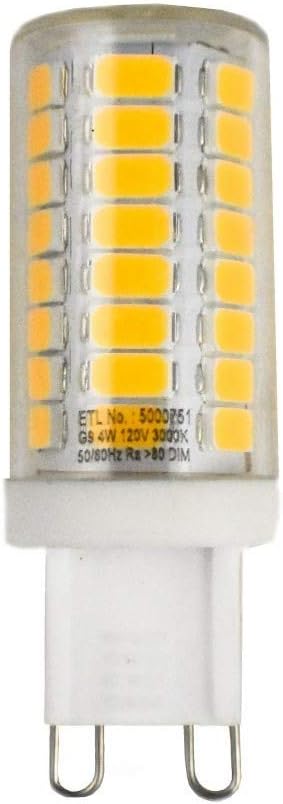 Accessory-120V 4W G9 LED Replacement Lamp in Basic Style-2.13 Inches Wide by 0.75 inches high