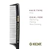 Kent SPC82 Fine Tooth Salon-Style Dressing Comb - Professional Barber Haircut Comb for Styling and Teasing - Quality Barber Supplies - Saw-cut Handmade in England #5