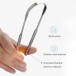 2 Pack Tongue Scraper,Stainless Steel Tongue Cleaners,Tongue Scraper for Adults, Reduce Bad Breath and Fresh Breath(Silver) - Image 3