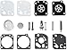 Poweka Carburateur Réparation Kit Membrane Joints Compatible avec ZAMA RB-29 Ryobi Homelite