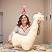Ryttir 40 Inch 15% Chubbier Large Llama Stuffed Animal,Soft Weighted Alpaca Plush Stuffed Llamas Body Pillow for Kids and Adults - Perfect Christmas Llama Gifts for Cuddling and Room Decoration