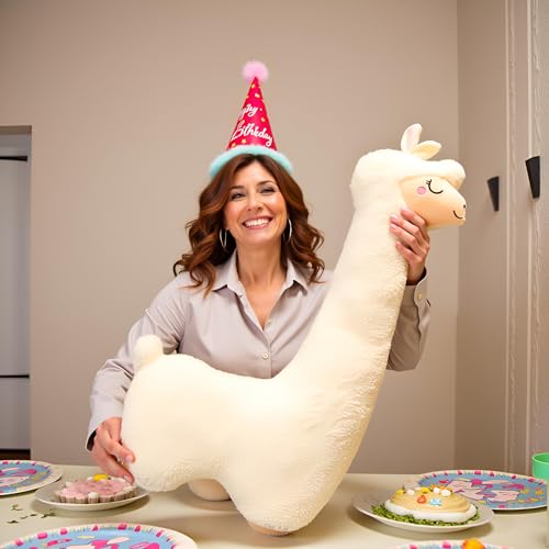Image of Ryttir 40 Inch 15% Chubbier Large Llama Stuffed Animal,Soft Alpaca Plush Stuffed Llamas Body Pillow - Perfect Valentine Llama Gifts for Cuddling and Room Decoration