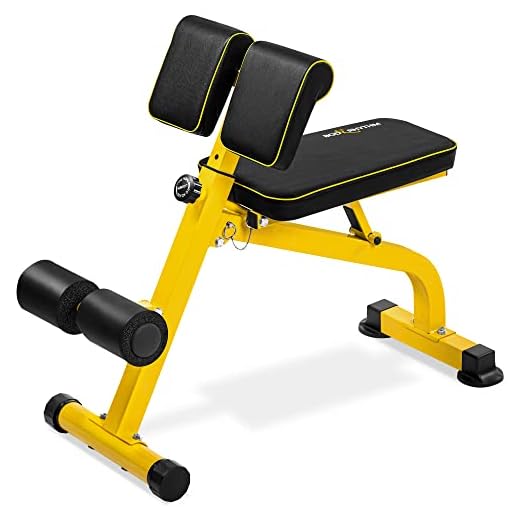 BODYRHYTHM Banco compacto e ajustável para treinamento de força de corpo inteiro, cadeira hiperromana ab/costas, banco ajustável para abdominais, banco de hiperextensão, máquina de extensão traseira