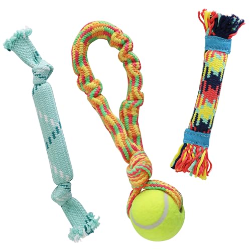 rocket-rex-3-Pack-Dog-Toy-Set-Dog-Rope-Toys-Small-to-Medium-Breeds-Stretchy-Dog-Toy-Tug-Rope-Tug-of-War-Toy-Rubber-and-Crackle-for-Extra-Chewing-Fun-Dog-Stocking-Stuffer rocket rex 3 Pack Dog Toy Set Dog Rope Toys Small to Medium Breeds Stretchy Dog Toy Tug Rope Tug of War Toy Rubber and Crackle for Extra Chewing Fun Dog Stocking Stuffer